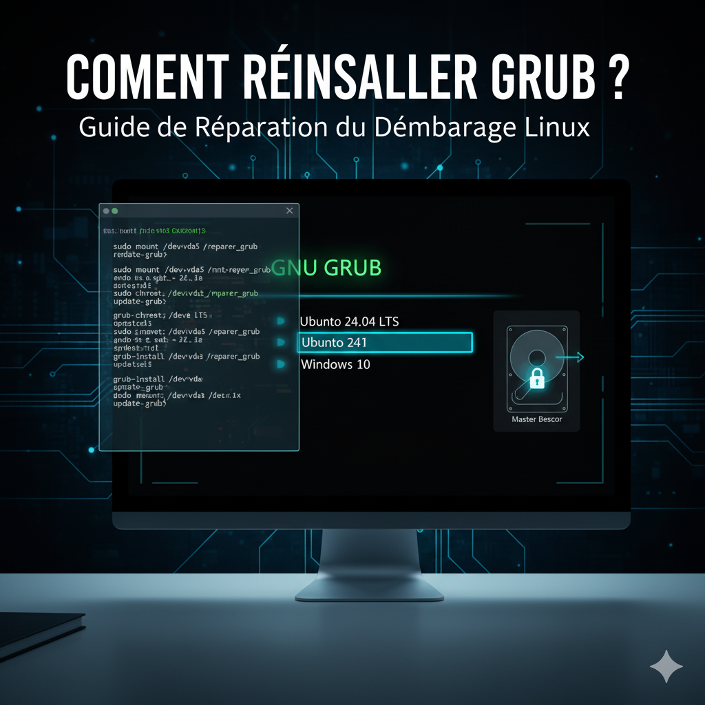 Comment réinstaller grub  ?