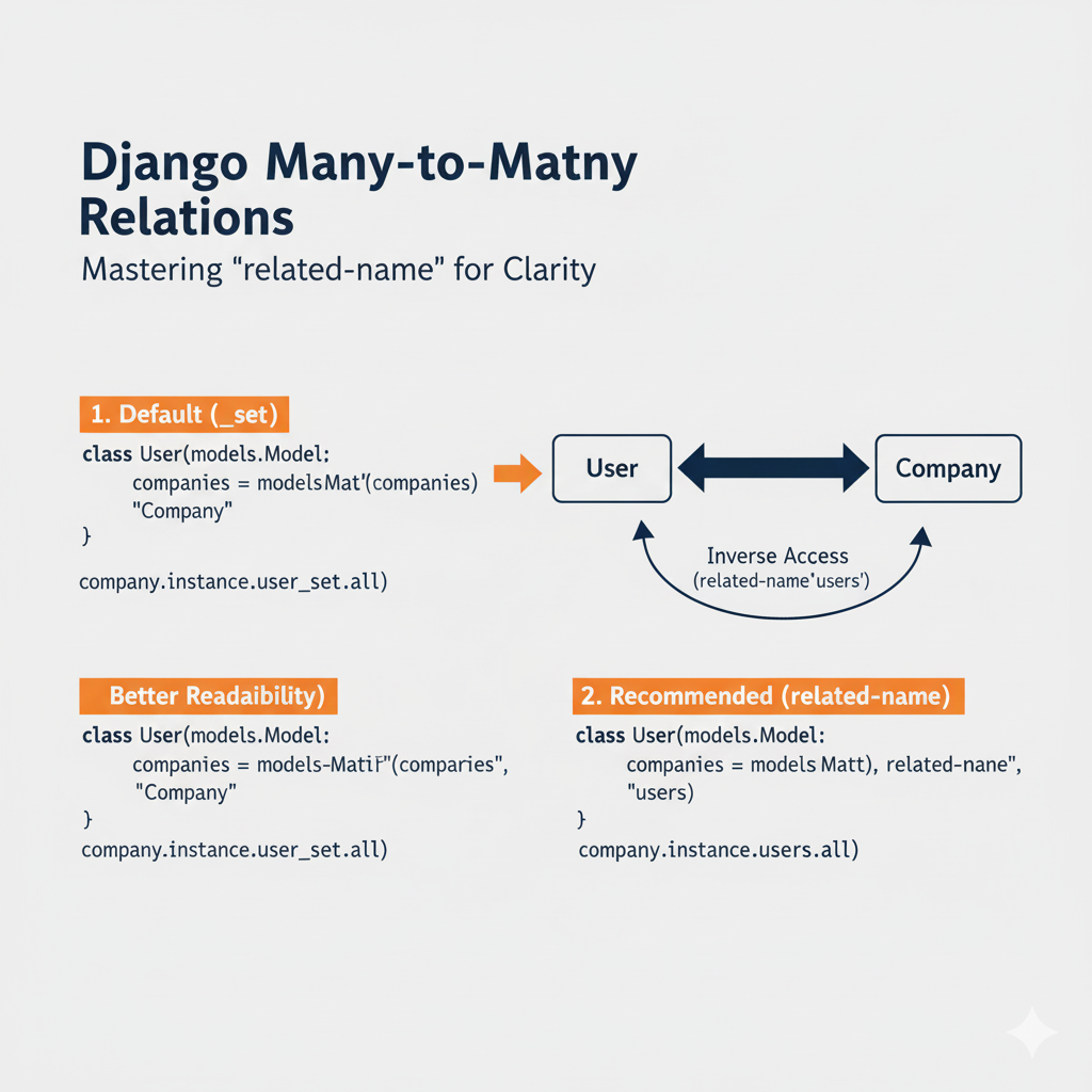 🔗 Django Relations Inverses : Maîtriser '_set' et 'related_name' (Many-to-Many)