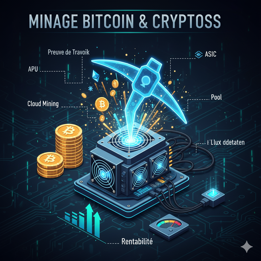 ⛏️ GUIDE COMPLET DU MINAGE DE CRYPTOMONNAIES : ASIC, GPU, Staking