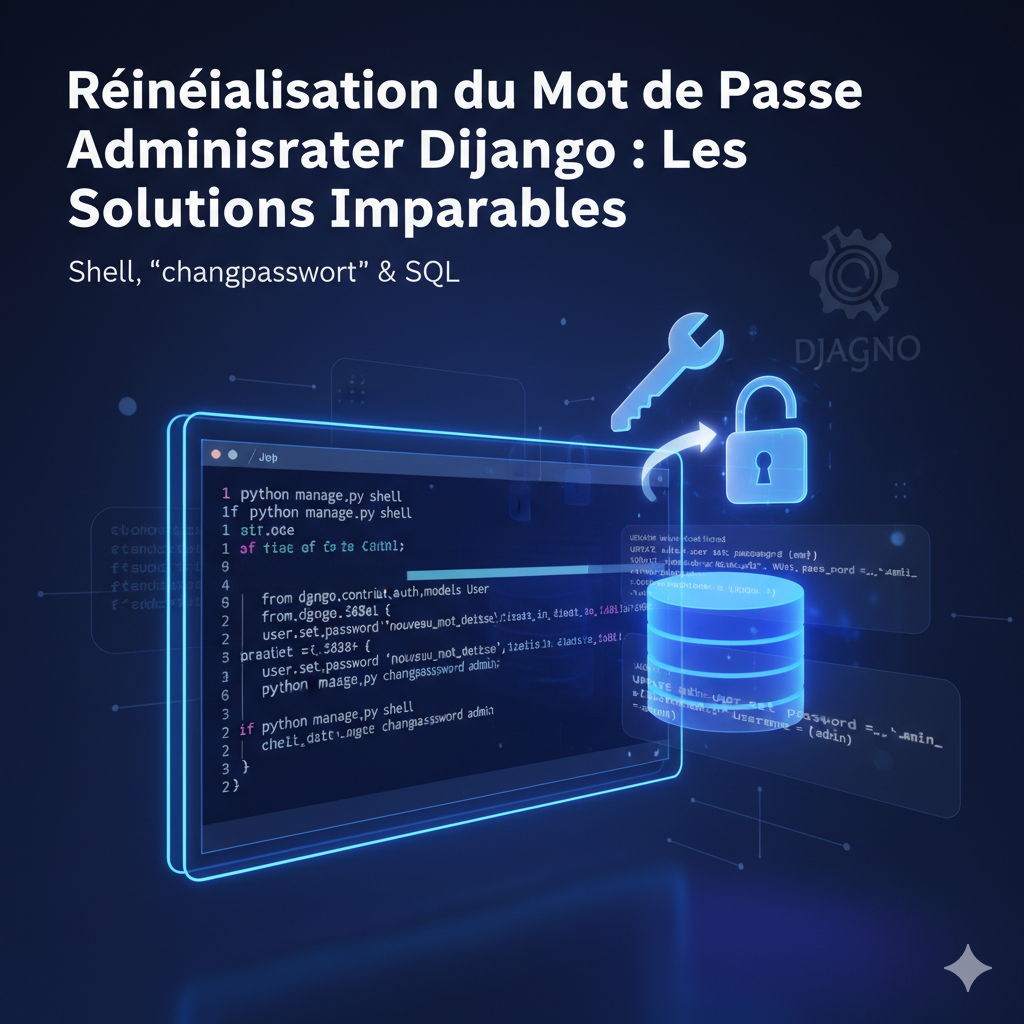 Réinitialisation du Mot de Passe Administrateur Django : Les Solutions Imparables
